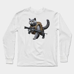 Tactical Cat Long Sleeve T-Shirt